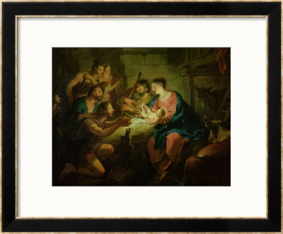 The Adoration Of The Shepherds, 1725 by Jean Francois De Troy Pricing Limited Edition Print image