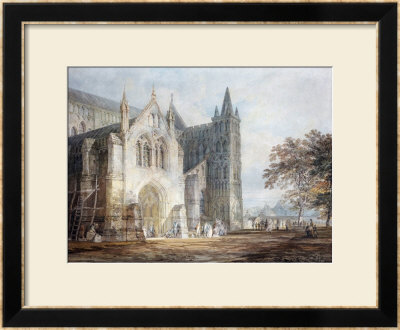 The North Porch Of Salisbury Cathedral, Circa 1796 by William Turner Pricing Limited Edition Print image
