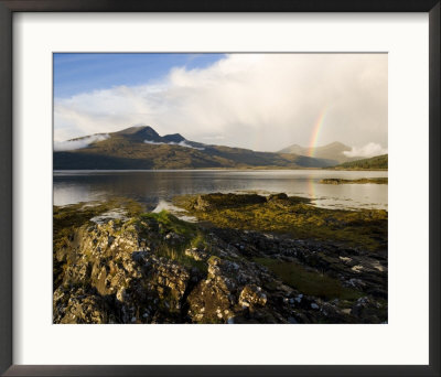 View From Pennyghael Across Loch Scridain To The Ben More Range After Heavy Rains, Scotland by Elliott Neep Pricing Limited Edition Print image