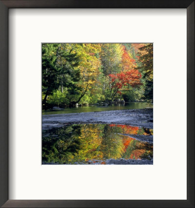 Fall Reflections Along The Swift River, New Hampshire by Gustav Verderber Pricing Limited Edition Print image