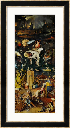 Hell And Its Punishments, Right Panel From The Garden Of Earthly Delights Triptych by Hieronymus Bosch Pricing Limited Edition Print image