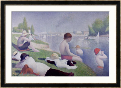 Bathers At Asnieres, 1884 by Georges Seurat Pricing Limited Edition Print image