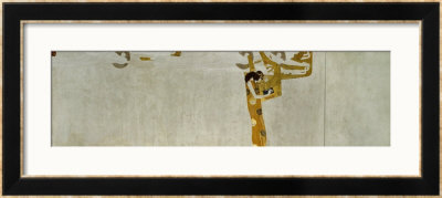 The Longing For Happiness Finds Satisfaction In Art by Gustav Klimt Pricing Limited Edition Print image