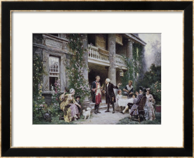 Washington At Bartram's Garden by Jean Leon Gerome Ferris Pricing Limited Edition Print image