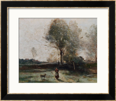 Landscape Or, Morning In The Field by Jean-Baptiste-Camille Corot Pricing Limited Edition Print image
