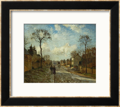 Street In Louveciennes, 1872 by Camille Pissarro Pricing Limited Edition Print image