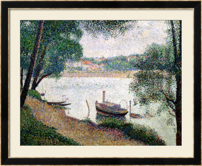 River Landscape With A Boat by Georges Seurat Pricing Limited Edition Print image