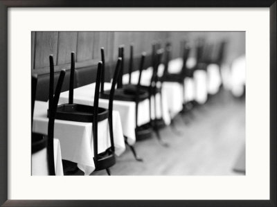 Restaurant Tables In Berne, Switzerland by Walter Bibikow Pricing Limited Edition Print image