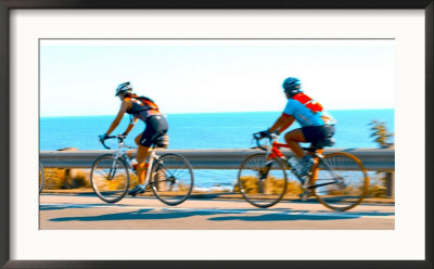 Santa Barbara, Ca, Bicyclists by Cwener Photography Pricing Limited Edition Print image