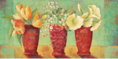 Vibrant Trio by Annie Saint Leger Pricing Limited Edition Print image