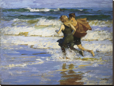 At The Beach by Edward Henry Potthast Pricing Limited Edition Print image