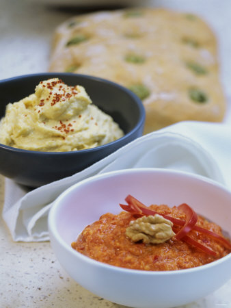 Hummus And Pepper And Walnut Paste by Kai Mewes Pricing Limited Edition Print image
