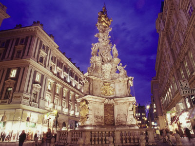 Three Trinity Column, Vienna, Austria by Elfi Kluck Pricing Limited Edition Print image