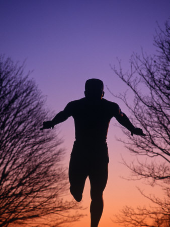 Silhouette Of Runner by Brian Lang Pricing Limited Edition Print image