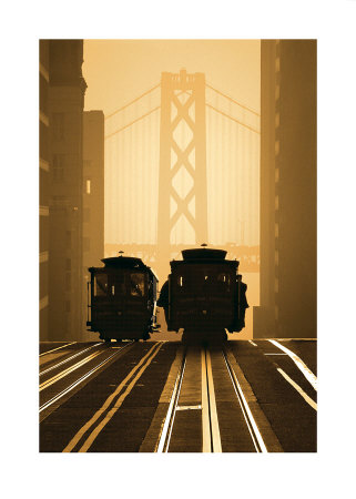 Cable Cars, San Francisco by Mitchell Funk Pricing Limited Edition Print image