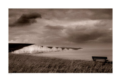 Beach, Seven Sisters by Lesley Aggar Pricing Limited Edition Print image