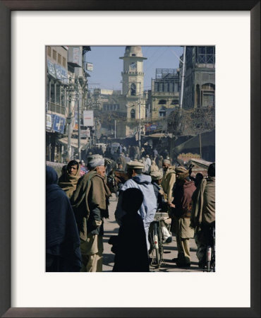 Street Scene In The Bazaar, Peshawar, North West Frontier Province, Pakistan, Asia by Robert Harding Pricing Limited Edition Print image