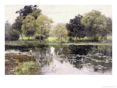 Water Lilies On A Pond by Isaak Ilyich Levitan Pricing Limited Edition Print image