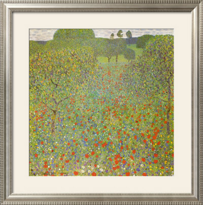 Meadow With Poppies by Gustav Klimt Pricing Limited Edition Print image