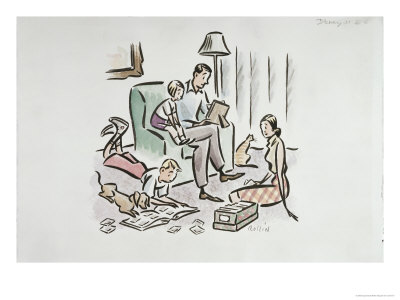 Family, C.1994 by Rollin Mcgrail Pricing Limited Edition Print image