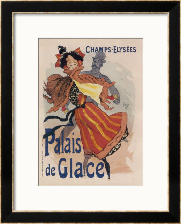 Poster For The Fashionable Palais De Glace In The Champs Elysees Paris by Jules Chéret Pricing Limited Edition Print image