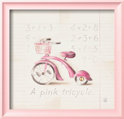 Pink Tricycle by Lauren Hamilton Pricing Limited Edition Print image