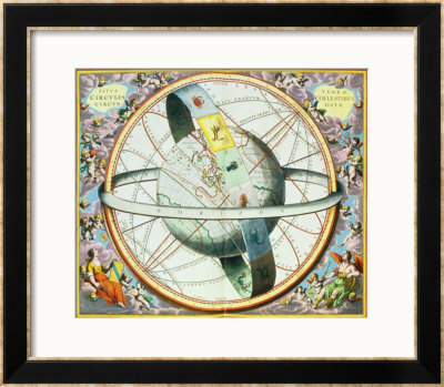 The Situation Of The Earth In The Heavens by Andreas Cellarius Pricing Limited Edition Print image