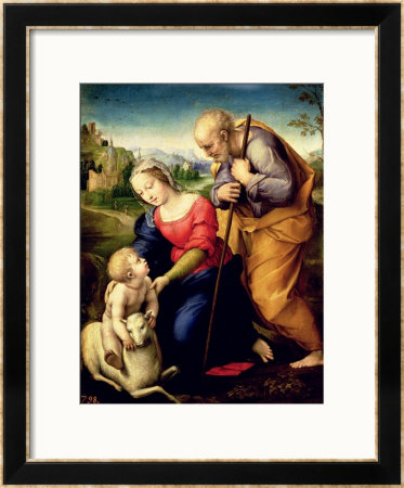 The Holy Family With A Lamb, 1507 by Raphael Pricing Limited Edition Print image