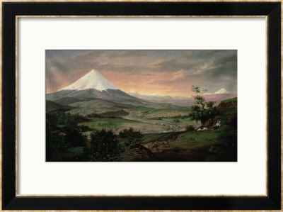 The Cotopaxi, Ecuador, 1874 by Rafael Troya Pricing Limited Edition Print image