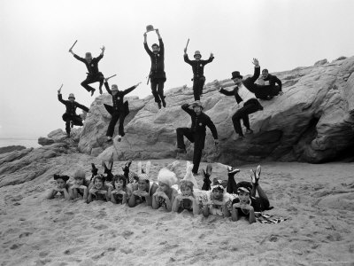 Hollywood Stars Acting Out Life Spoof Of A Mack Sennet Silent Film Saved At The Altar by Ralph Crane Pricing Limited Edition Print image