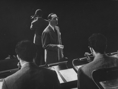 Benny Goodman Conducting His Orchestra by Wallace Kirkland Pricing Limited Edition Print image