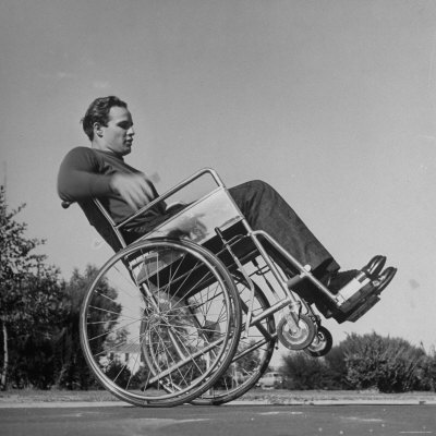 Marlon Brando Practicing For His Role As A Paraplegic In Film, The Men by Ed Clark Pricing Limited Edition Print image