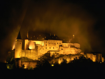 Castle At Night, Vianden, Luxembourg by Martin Moos Pricing Limited Edition Print image