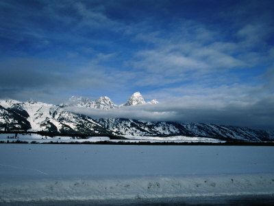 Teton Mountain Range In Cloud Jackson Hole, Wyoming, Usa by Michael Aw Pricing Limited Edition Print image