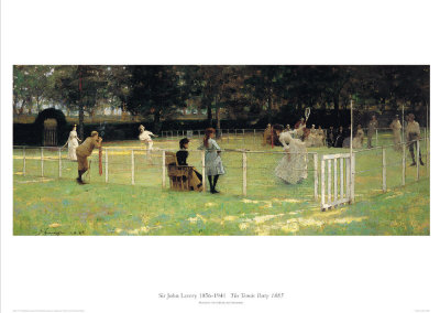 The Tennis Party by Sir John Lavery Pricing Limited Edition Print image