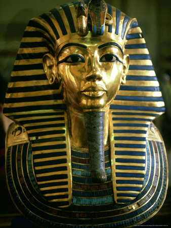 Gold Death Mask Of Tutankhamen by John Downer Pricing Limited Edition Print image