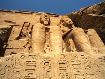 Sculptures At Abu Simbel, Egypt by Jacob Halaska Pricing Limited Edition Print image