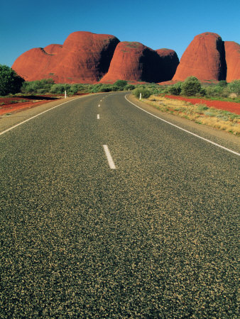 Road Through The Olgas, North Territory, Australia by Jacob Halaska Pricing Limited Edition Print image