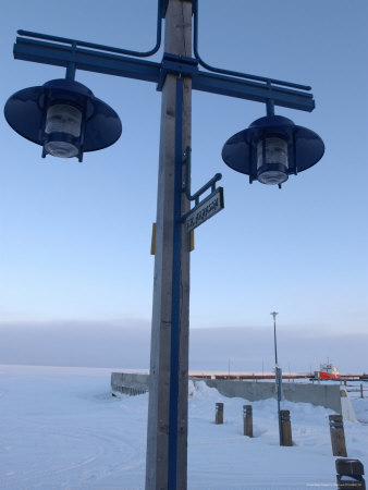 Snow Scene, Town Of Gimli Manitoba by Keith Levit Pricing Limited Edition Print image