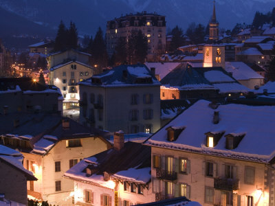 Haute-Savoie Chamoniix-Mt-Blanc, View Of Chamonix by Walter Bibikow Pricing Limited Edition Print image