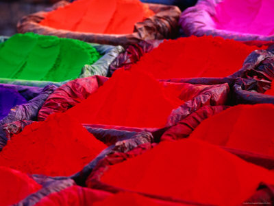 Brightly Coloured Dyes For Sale In Pushnupati by Jeff Cantarutti Pricing Limited Edition Print image