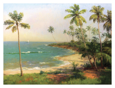 Tropical Coastline by Karen Dupre Pricing Limited Edition Print image
