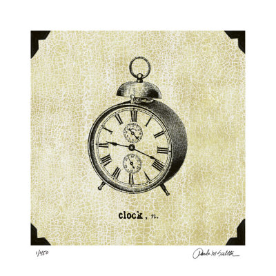 Office Clock by Paula Scaletta Pricing Limited Edition Print image