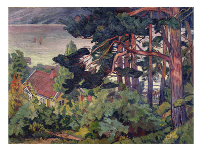 Autumn By The Kristiana Fjord, 1912 (Oil On Canvas) by Carl-Edvard Diriks Pricing Limited Edition Print image