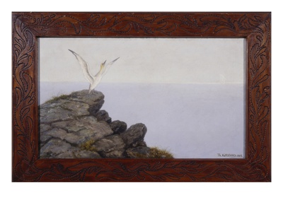Oeus Harp, 1845 (Oil On Canvas) by Theodor Severin Kittelsen Pricing Limited Edition Print image