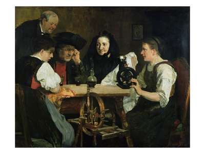 The First Sewing Machine, 1876 (Oil On Canvas) by Hjalmer Eilif Emanuel Peterssen Pricing Limited Edition Print image