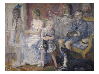 The Folkestad Family, 1912 (Oil On Canvas) by Bernhard Dorotheus Folkestad Pricing Limited Edition Print image