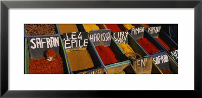 Assorted Spices At A Spice Stall, Tataouine, Tunisia by Panoramic Images Pricing Limited Edition Print image