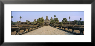 Path Leading Towards An Old Temple, Angkor Wat, Siem Reap, Cambodia by Panoramic Images Pricing Limited Edition Print image