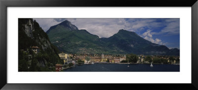 Town At The Waterfront, Riva Del Garda, Italy by Panoramic Images Pricing Limited Edition Print image